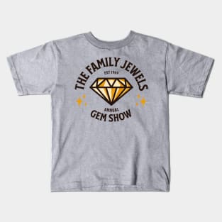 The Family Jewels Annual Gem Show Funny Pun Parody Kids T-Shirt